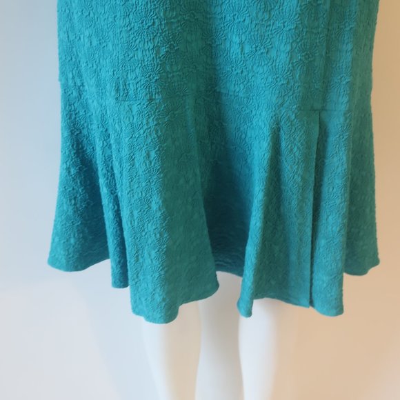 Nanette Lepore Teal Cold Shoulder Dress - Picture 9 of 13
